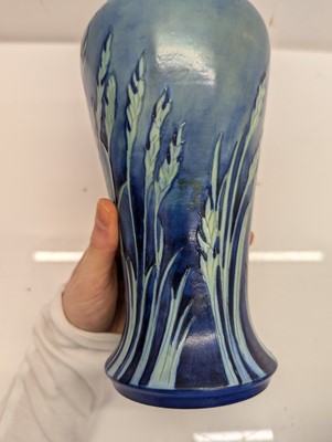 Lot 371 - A Moorcroft pottery 'Waving Corn' pattern vase