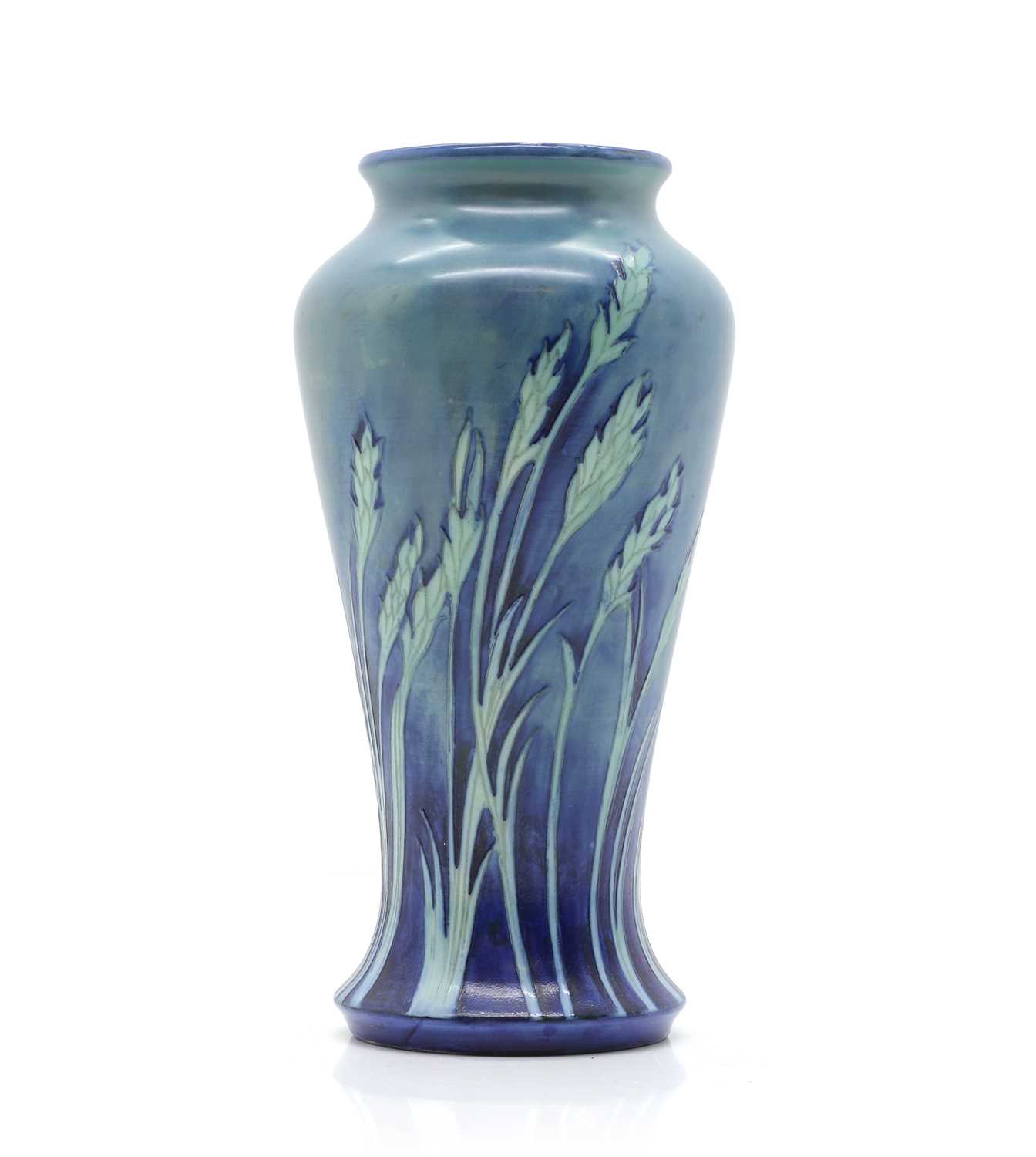 Lot 371 - A Moorcroft pottery 'Waving Corn' pattern vase