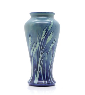 Lot 201 - A Moorcroft pottery 'Waving Corn' pattern vase