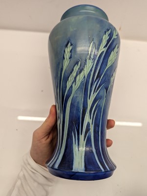 Lot 371 - A Moorcroft pottery 'Waving Corn' pattern vase