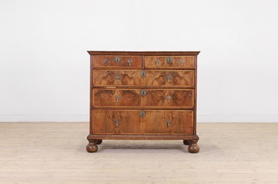 Lot 65 - A William and Mary walnut chest of drawers