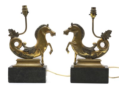 Lot 357 - A pair of table lamps