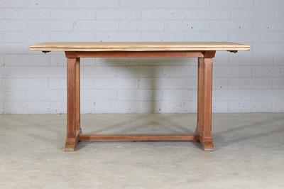 Lot 117 - An oak refectory table