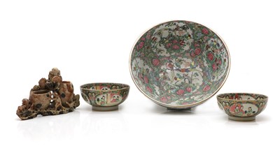 Lot 136 - A famille rose punch bowl