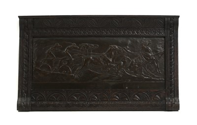 Lot 298 - A copper relief panel