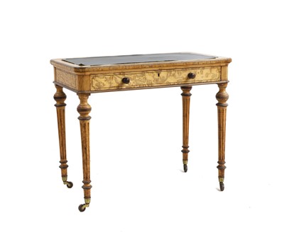 Lot 660 - An Victorian Hungarian ash writing table