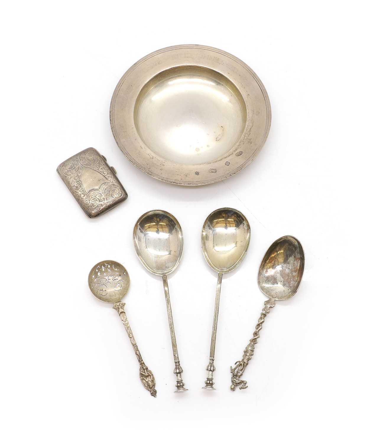 Lot 7 - A collection of silver spoons