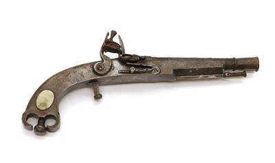 Lot 355 - A Scottish pattern flintlock pistol