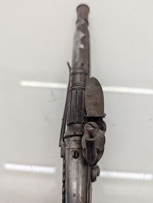 Lot 355 - A Scottish pattern flintlock pistol