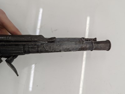 Lot 355 - A Scottish pattern flintlock pistol