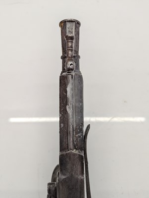 Lot 355 - A Scottish pattern flintlock pistol