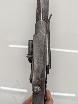 Lot 355 - A Scottish pattern flintlock pistol