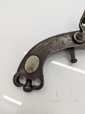 Lot 355 - A Scottish pattern flintlock pistol
