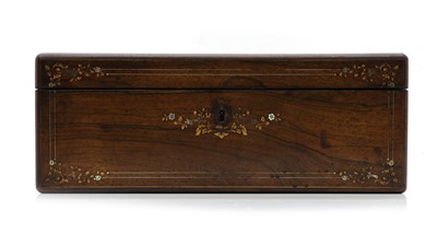 Lot 305 - A William IV rosewood writing slope