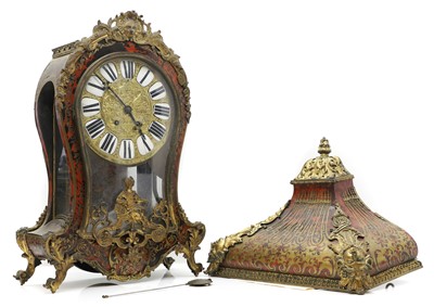 Lot 254 - A Boulle tortoiseshell and gilt metal clock