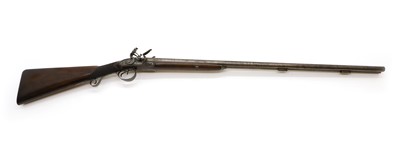 Lot 360 - A 16-Bore double-barrelled flintlock shotgun by Tatham, London