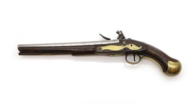 Lot 358 - A George III 16 bore Tower flintlock sea service pistol