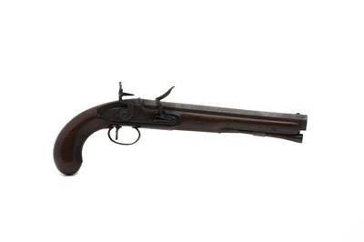 Lot 356 - A 17-bore flintlock officer's pistol