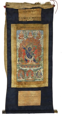 Lot A Tibetan thangka