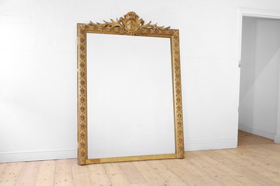 Lot 491 - A Louis XVI-style giltwood and gesso pier mirror