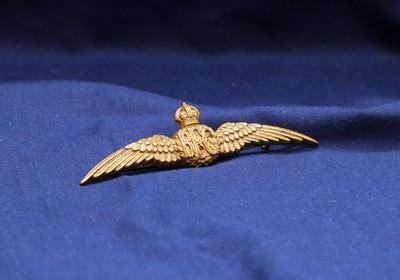 Lot A Royal Flying Corps Pilots brass dress wings