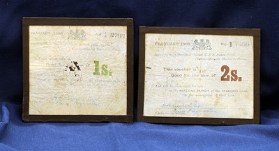 Lot Two South Africa Seige Of Mafeking vouchers