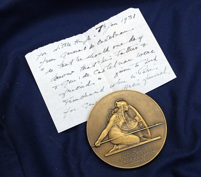 Lot Medal of General de Castelnau and the Battle of Grand Couronne from France