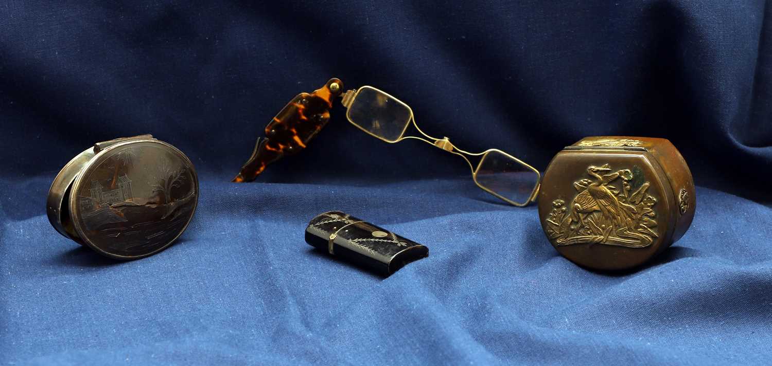 Lot A collection of tortoiseshell items