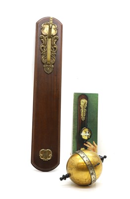 Lot 255 - A Thwaites Reed mahogany and brass hanging ball clock