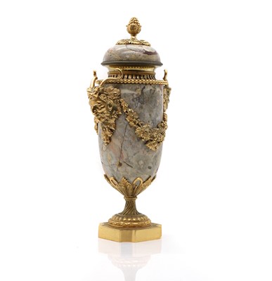 Lot 304 - A grey marble and gilt-metal cassolette