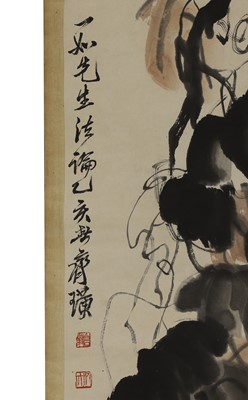 Lot 393 - A Chinese hanging scroll