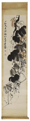 Lot 393 - A Chinese hanging scroll