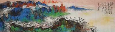 Lot 324 - A Chinese gouache painting