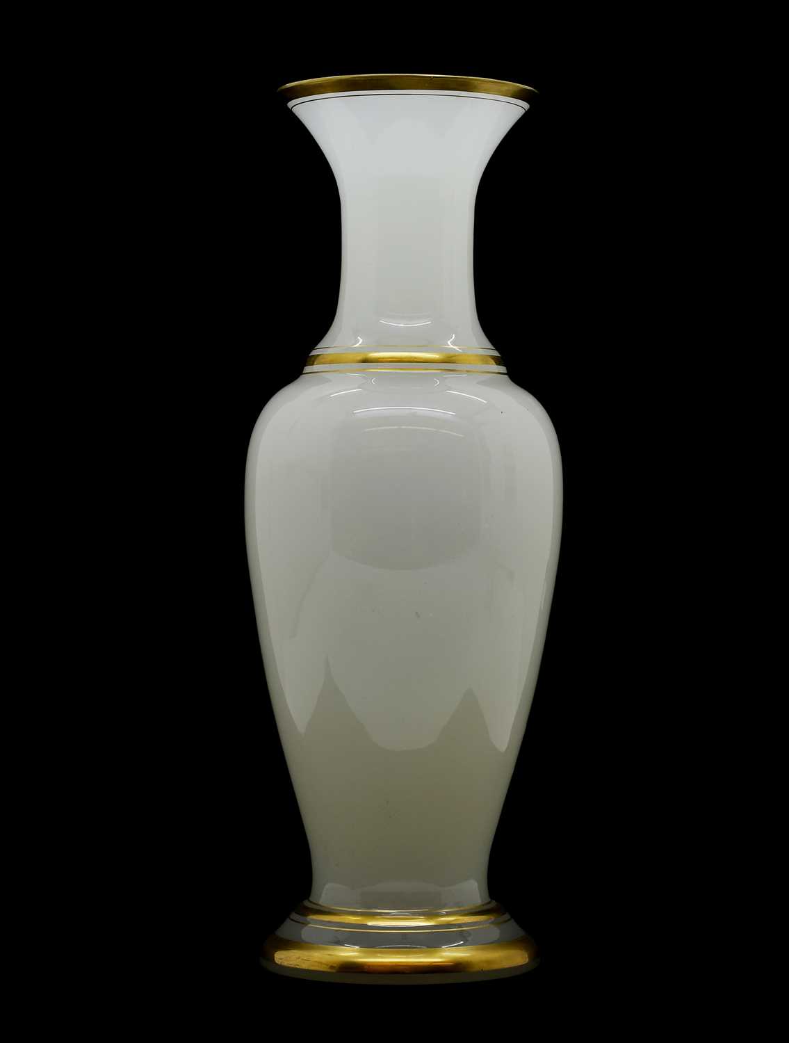 Lot 221 - A French opaline glass vase