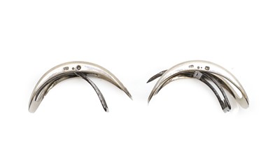 Lot 72 - Four pairs of George III silver shoe buckles