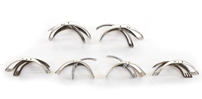 Lot 72 - Four pairs of George III silver shoe buckles