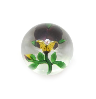 Lot 216 - A Clichy spaced-millefiori glass paperweight