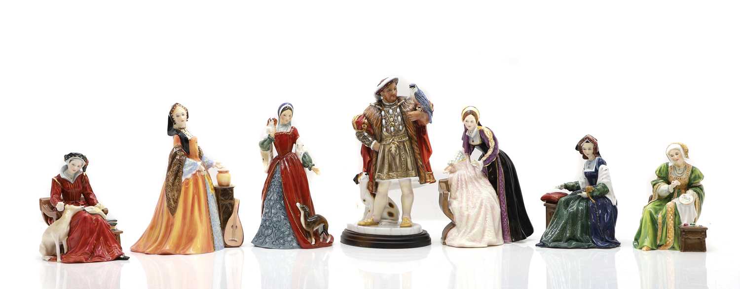 Lot 188 - A Royal Doulton porcelain set of Henry VIII and his six wives