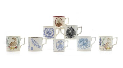 Lot 161 - A collection of commemorative mugs