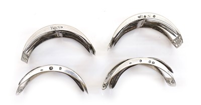 Lot 84 - Three pairs of George III silver shoe buckles