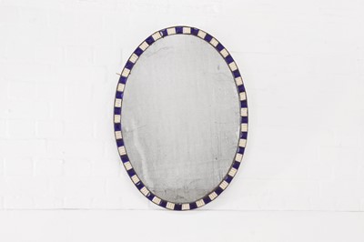 Lot 208 - A George III-style oval mirror