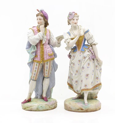 Lot 159 - A pair of Vion & Baury porcelain figures