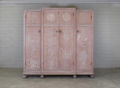 Lot 122 - A Heal's limed oak wardrobe