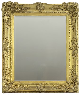 Lot 605 - A giltwood and gesso mirror