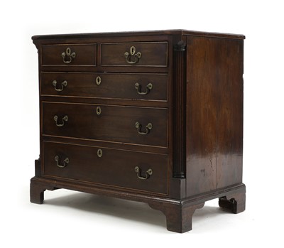 Lot 608 - A George III North Country mahogany chest of drawers