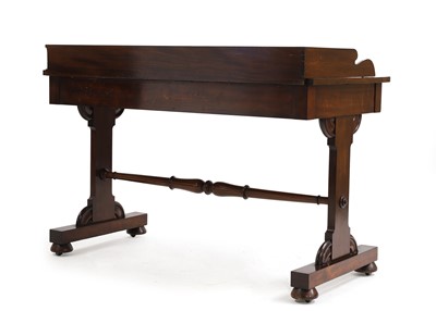 Lot 675 - A Victorian mahogany writing table