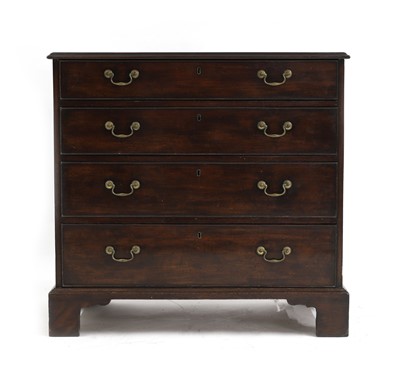 Lot 606 - A George III mahogany chest of drawers