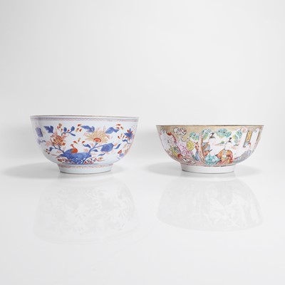 Lot 415 - Two Chinese export punch bowls