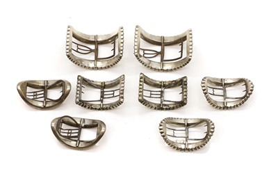 Lot 98 - Four pairs of shoe buckles