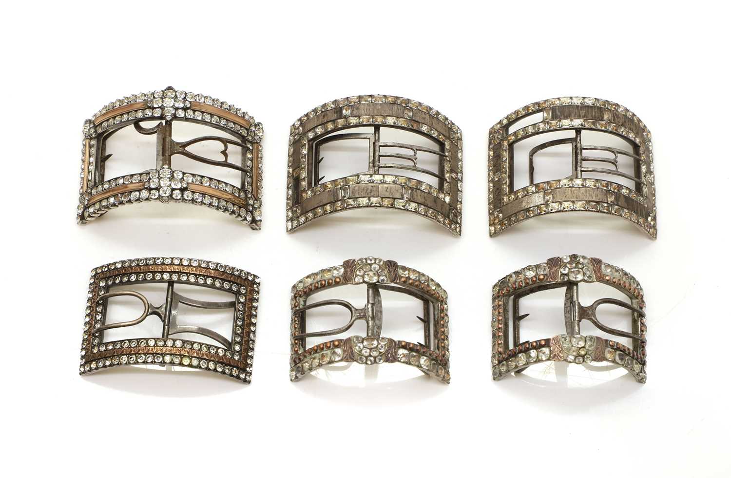 Lot 90 - A collection of shoe buckles